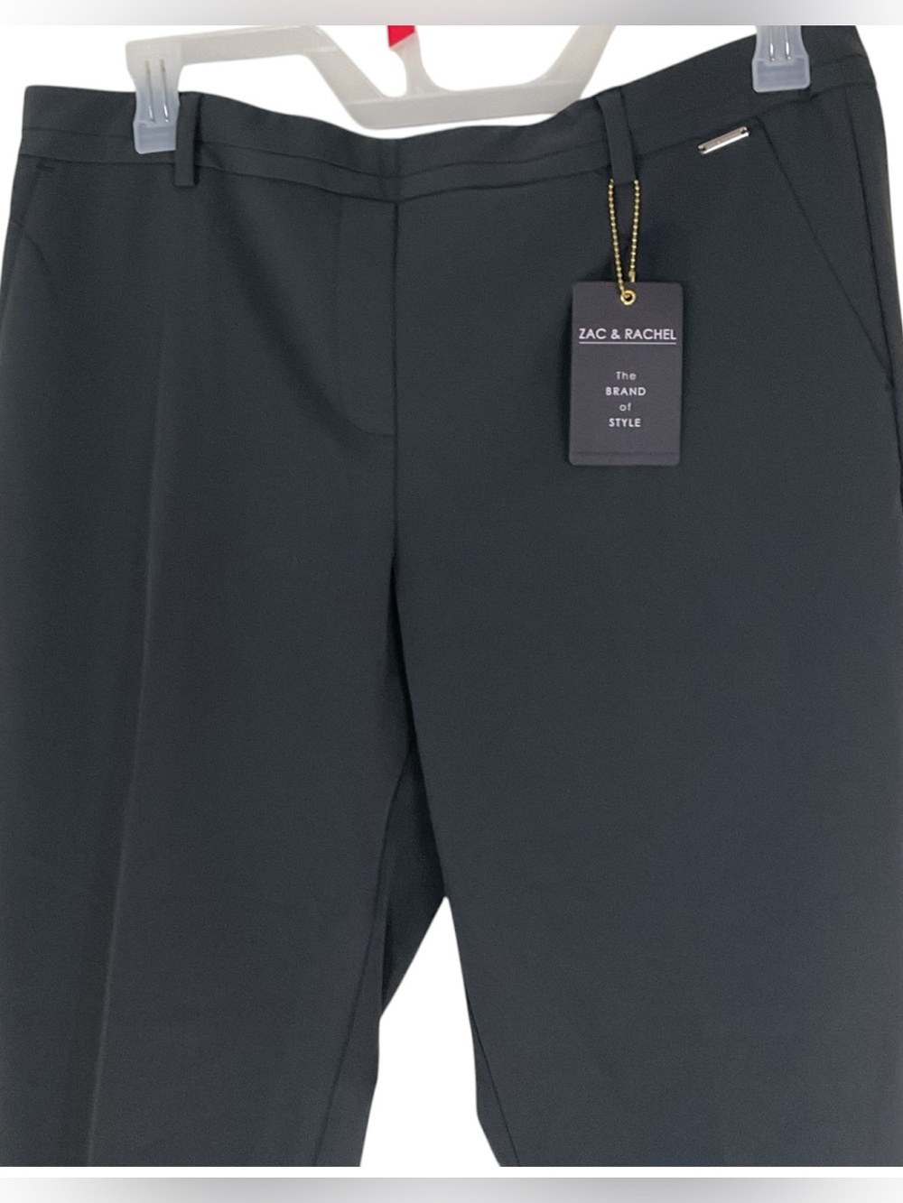 Zac & Rachel Gray Slim Ankle Dress Pants Women’s Size 14 Stretch Career NWT